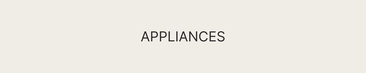 CATEGORY GENERIC Single Appliances