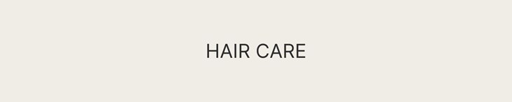 CATEGORY GENERIC Single Hair Care