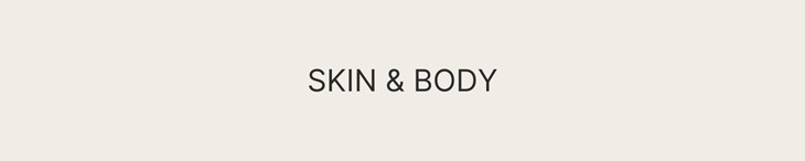 CATEGORY GENERIC Single Skin & Body