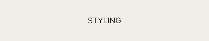 CATEGORY GENERIC Single Styling