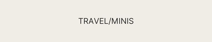 CATEGORY GENERIC Single Travel/Minis