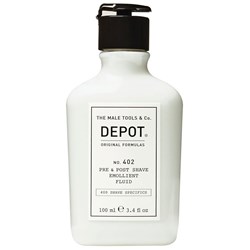 DEPOT® NO. 402 PRE & POST SHAVE EMOLLIENT FLUID 3.4 Fl. Oz.