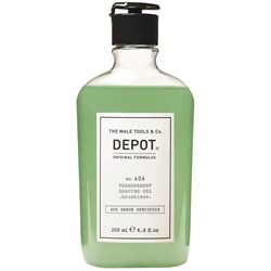 DEPOT® NO. 406 TRANSPARENT SHAVING GEL 6.8 Fl. Oz.