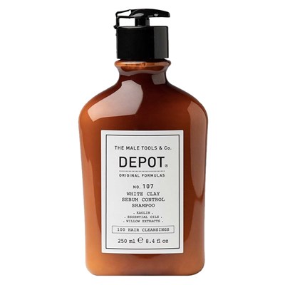 DEPOT® NO. 107 WHITE CLAY SEBUM CONTROL SHAMPOO 8.4 Fl. Oz.