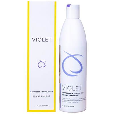 Sunlights VIOLET Grapeseed & Sunflower Toning Shampoo 12 Fl. Oz.